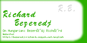 richard bezeredj business card